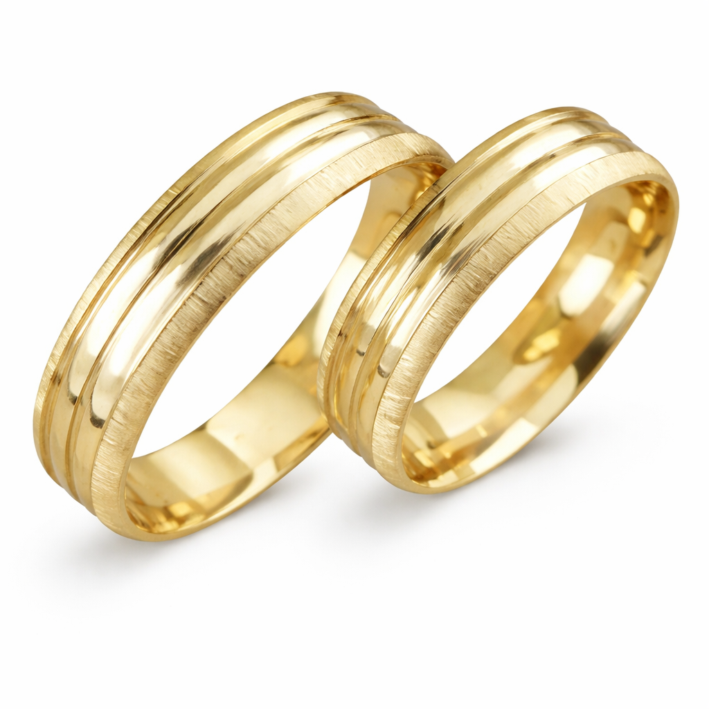 Aliança Amsterdam Ouro 18k • 5mm