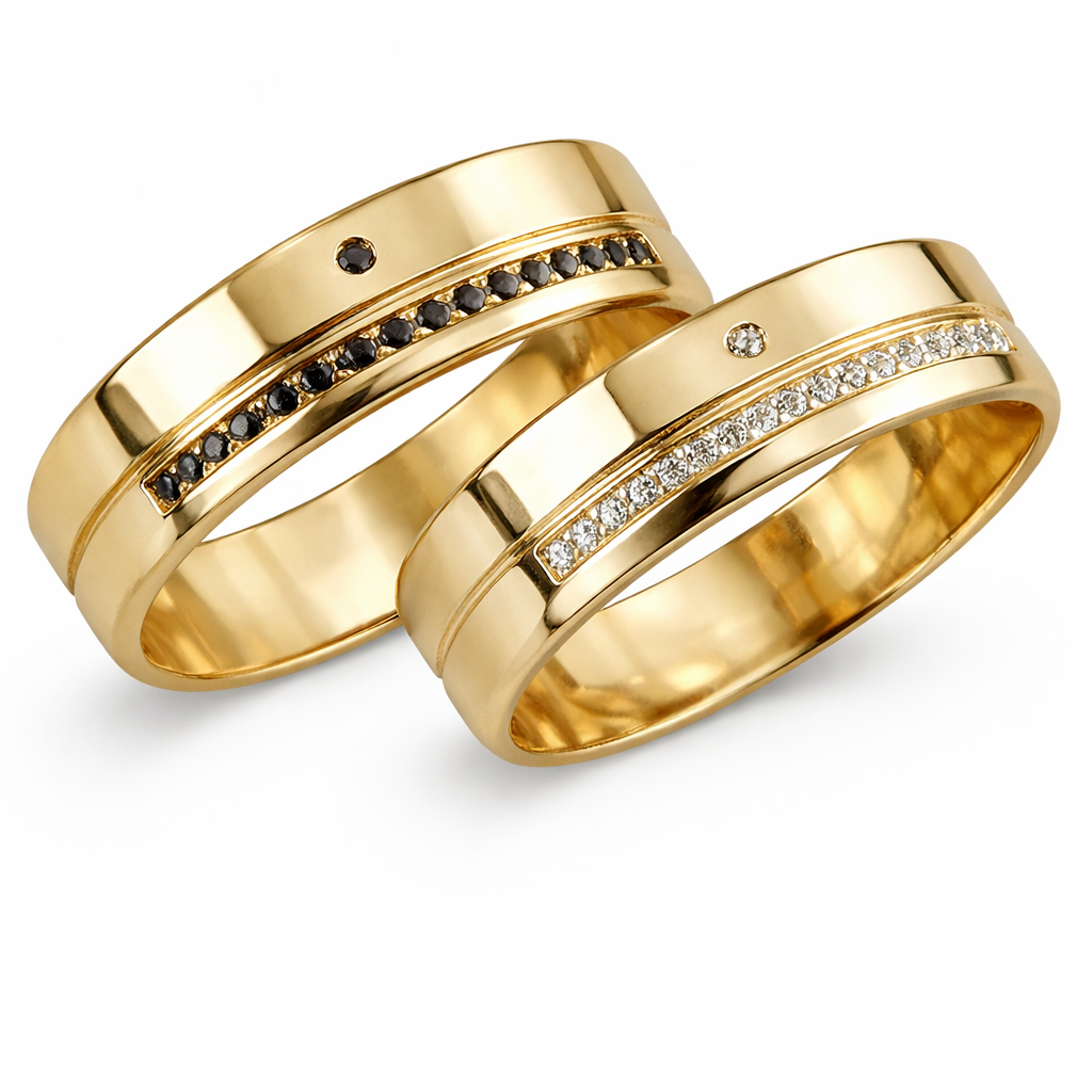 Aliança Los Angeles em Ouro 18k • 6mm