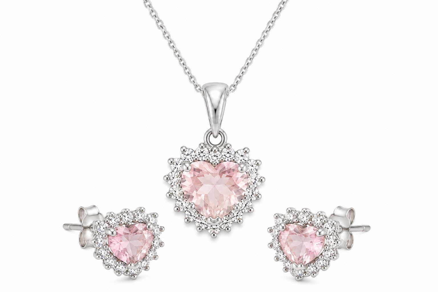 Conjunto Heart Princess - Rosa Claro