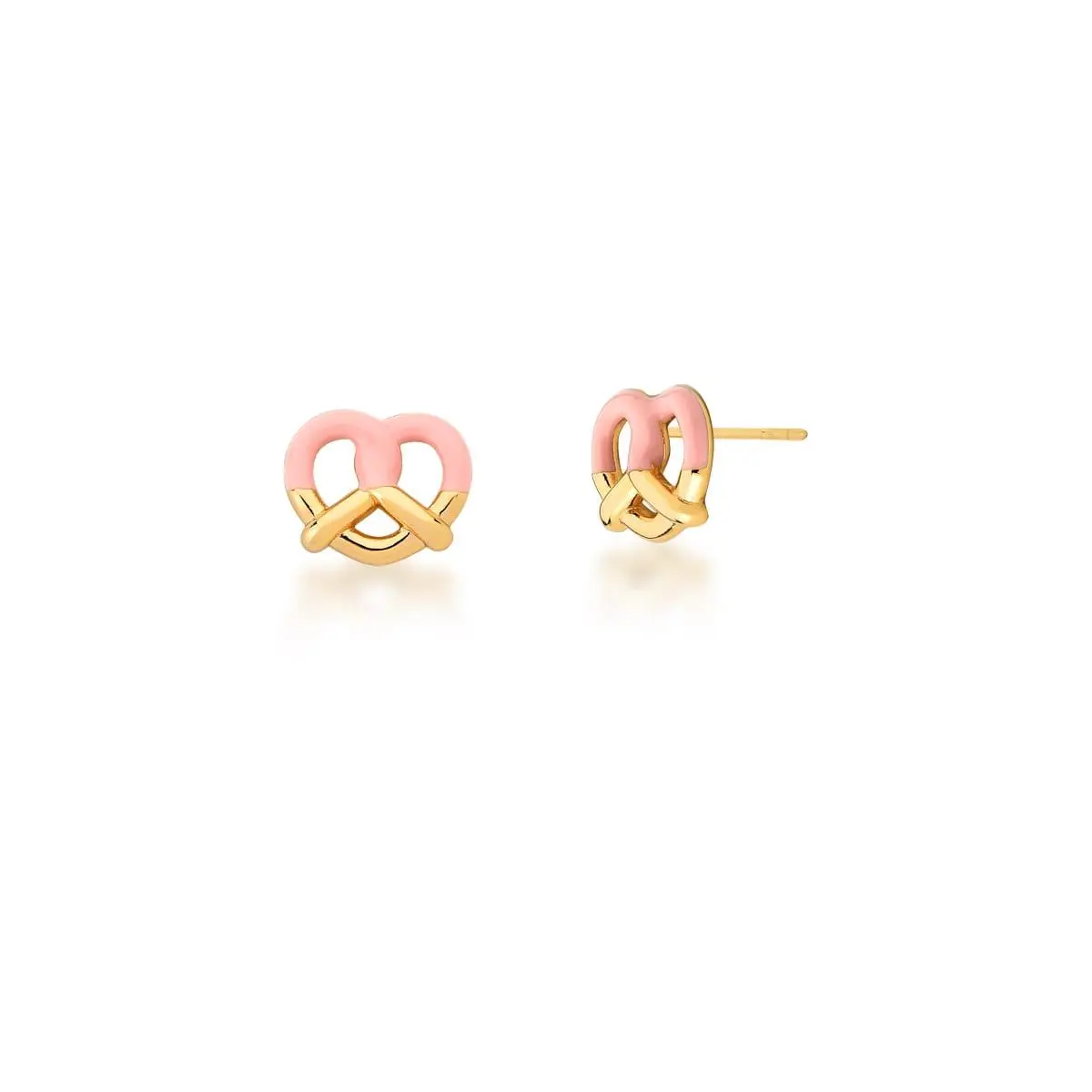 Brinco Pretzel banhado a Ouro 18k