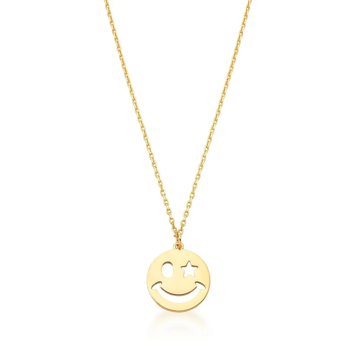 Colar Emoji banhado a Ouro 18k