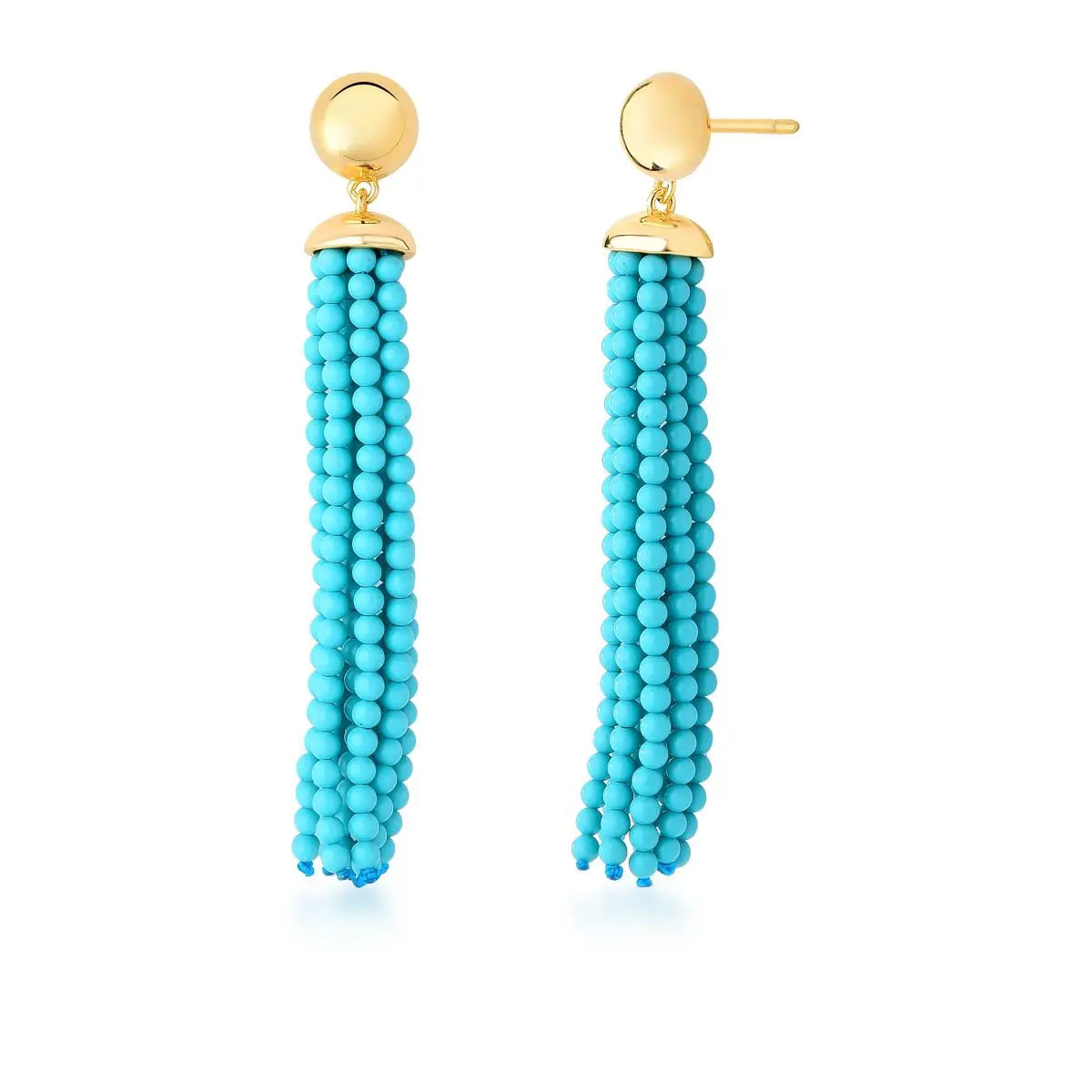 Brinco Joelle Turmalina banhado a Ouro 18k