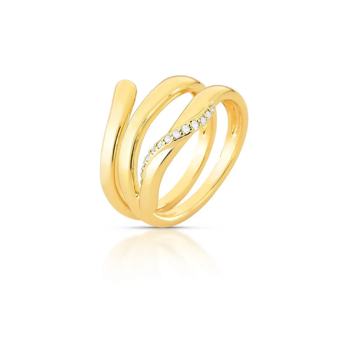 Anel Jade banhado a Ouro 18k