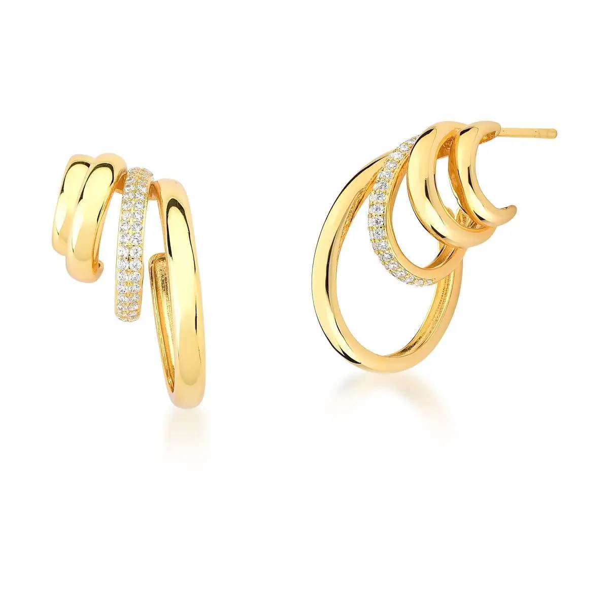 Brinco Isabella banhado a Ouro 18k