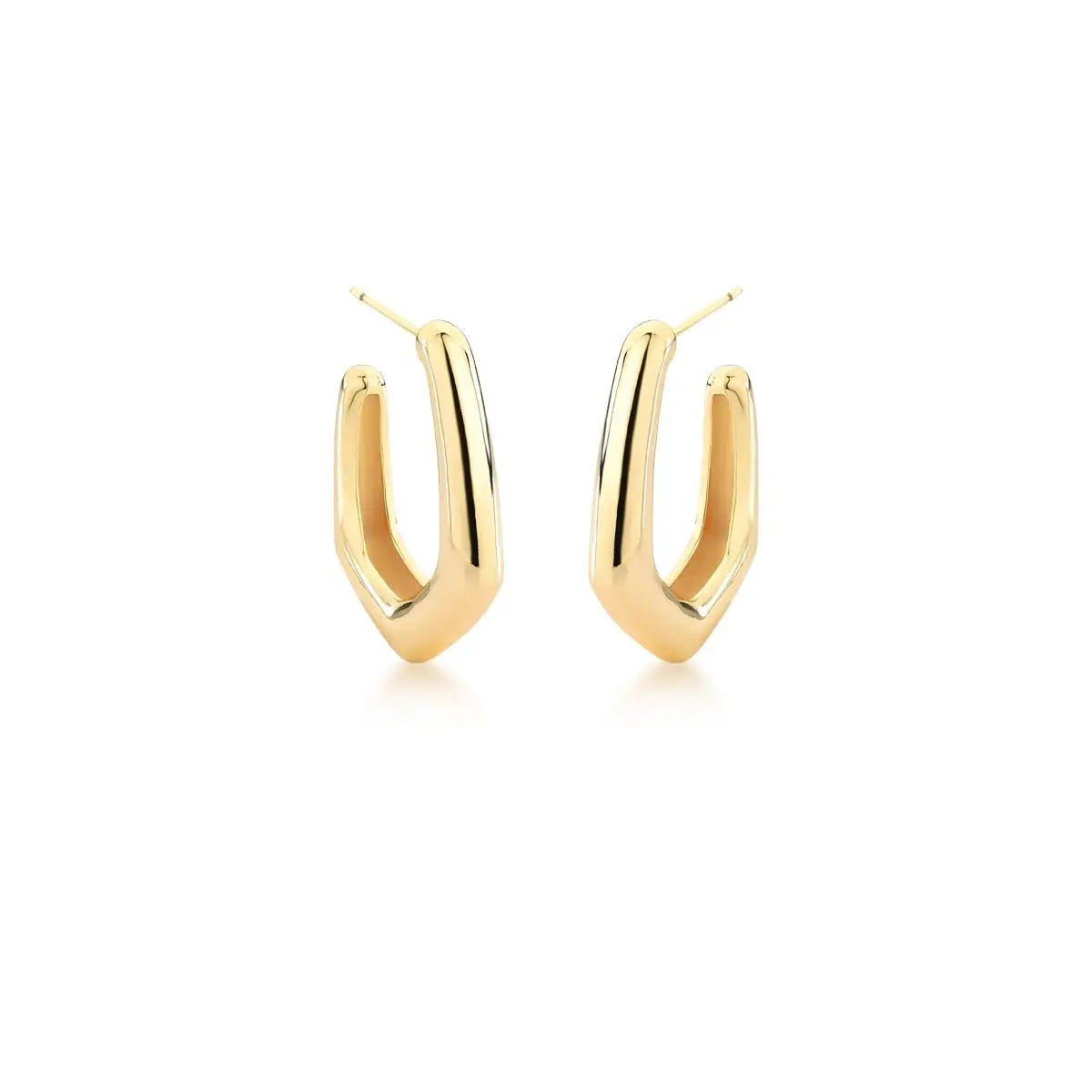 Argola Bárbara banhada a Ouro 18k