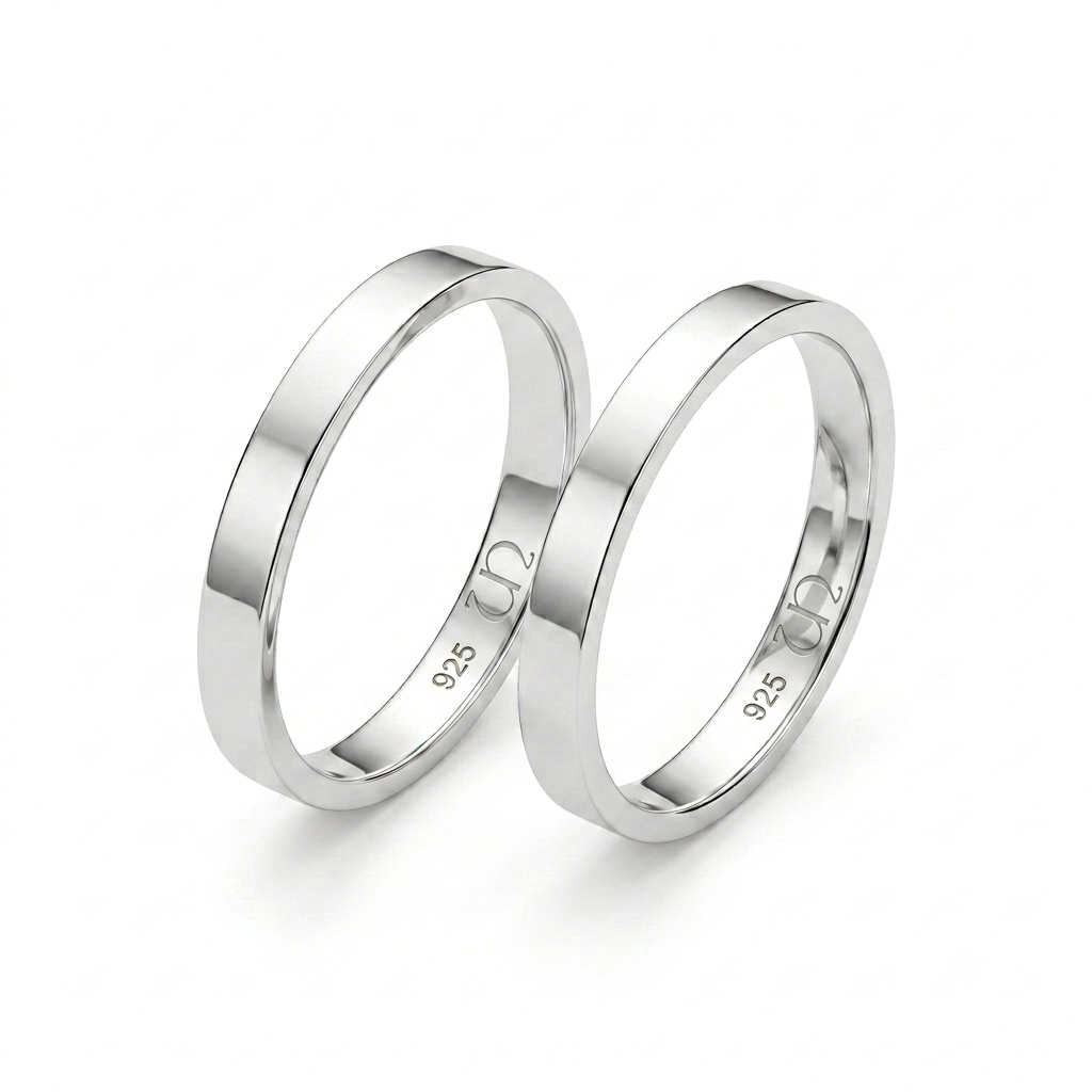 Alianças Dubai em Prata 925 • 2mm