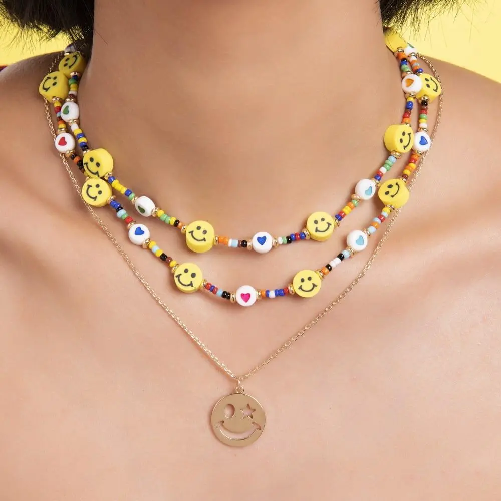 Colar Emoji banhado a Ouro 18k