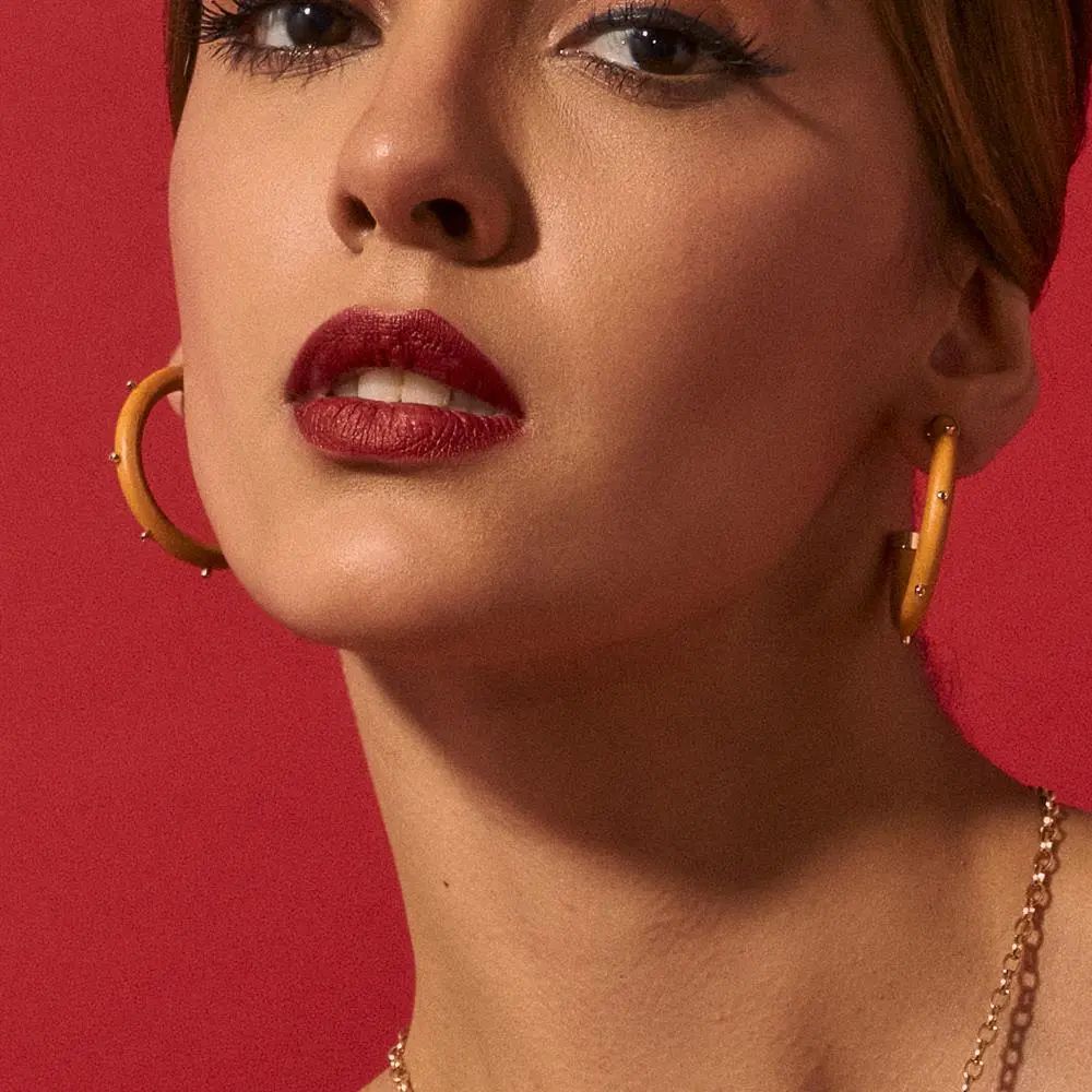 Argola Ayla banhada a Ouro 18k