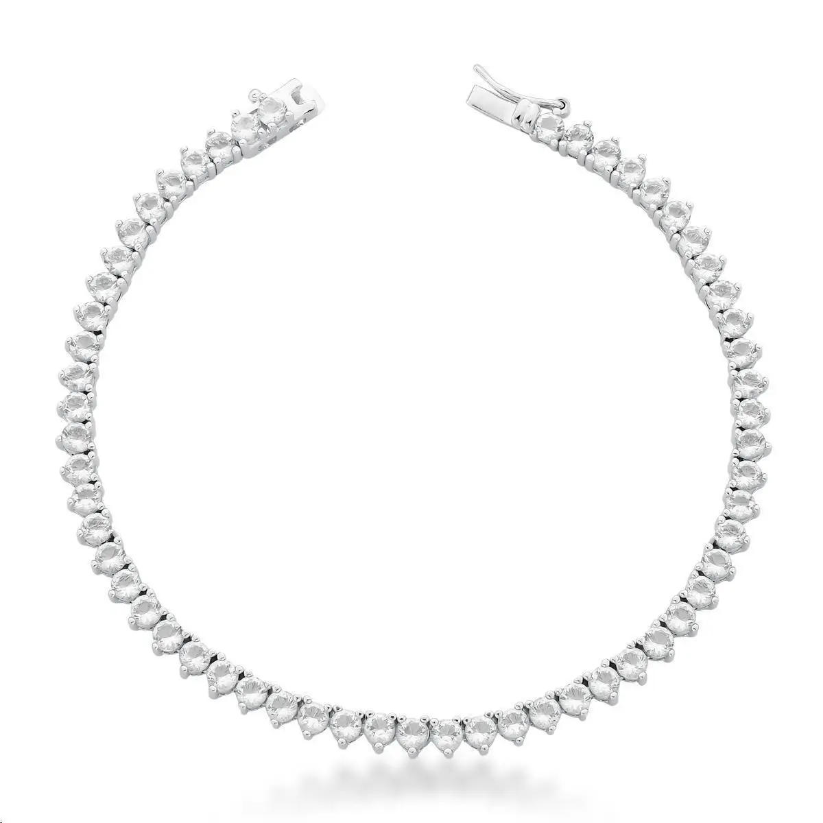 Pulseira Riviera Diana banhada a ródio