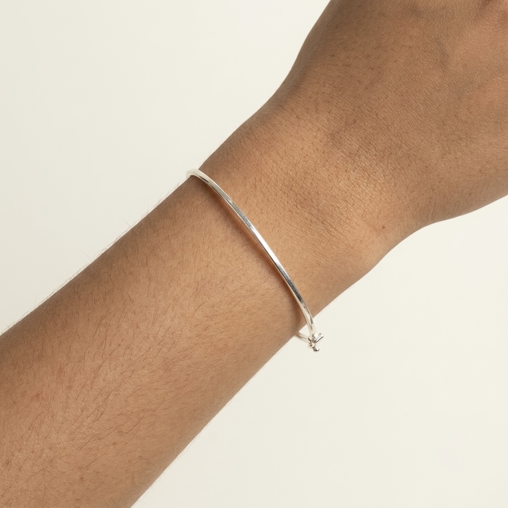 Bracelete Fio Quadrado em Prata 925