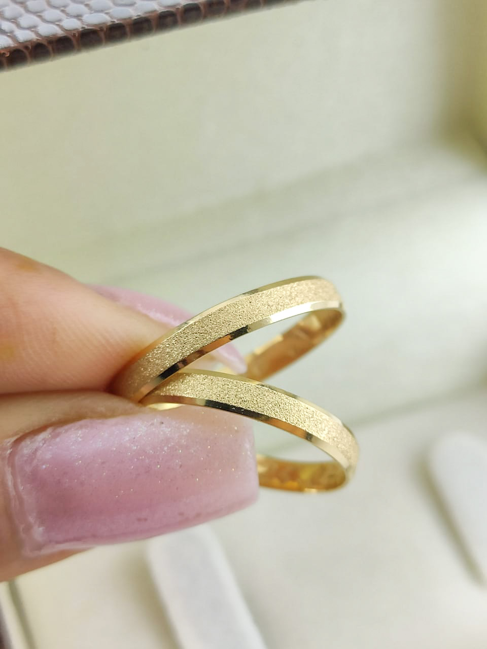 Aliança ouro 18k, 3mm, 5g