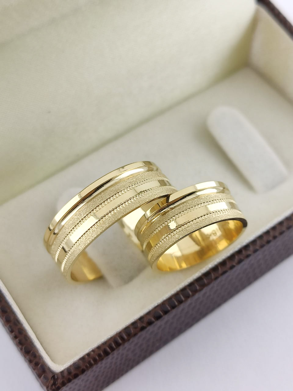 Aliança ouro 18k, 7mm, 14g